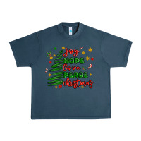 Midnight Navy joy hope love peace christmas Urban Heavy Tee - MaliasSmallBusiness