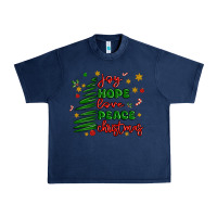 Joy Hope Love Peace Christmas Urban Heavy Tee | Teevron