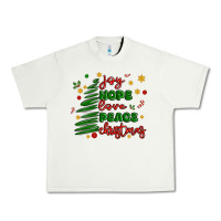 Pistachio joy hope love peace christmas Urban Heavy Tee - MaliasSmallBusiness