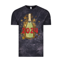 Cloud Black sparkly champagne Vintage Tee - MaliasSmallBusiness