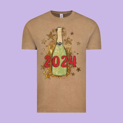 Sparkly Champagne Vintage Tee Designed By Maliassmallbusiness