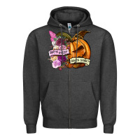 Charcoal Heather Sorta sweet sorta spooky Zipper Hoodie - NancyCooperArtShop