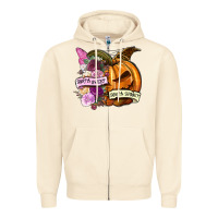 Sandshell Sorta sweet sorta spooky Zipper Hoodie - NancyCooperArtShop