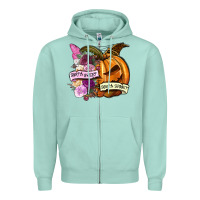 Seafoam Sorta sweet sorta spooky Zipper Hoodie - NancyCooperArtShop