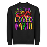 Black i just want to be loved bayau Heavyweight Sweatshirt - LillyAllenDesigns