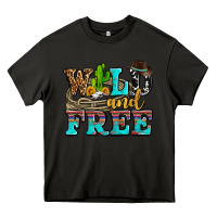 Asphalt wild and free with cactus Heavy Core Tee - AdoDesignShop