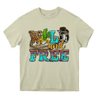 Mossy wild and free with cactus Heavy Core Tee - AdoDesignShop