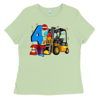 Matcha forklift birthday four Ladies Tee - Artiststas
