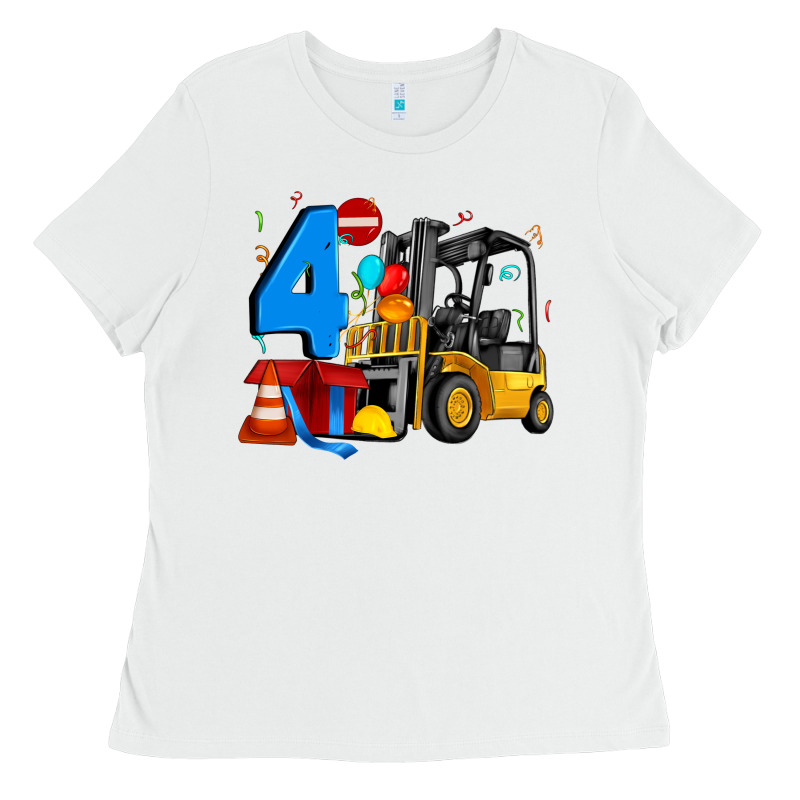 Forklift Birthday Four Ladies Tee by Artiststas | Teevron