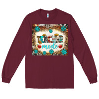 Burgundy teacher mode tumbler Long Sleeve Tee - BundleAndBundleShop