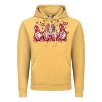 Vintage Mustard love gnomes valentine's day Vintage Hoodie - MaliasSmallBusiness