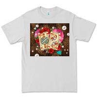 Dove Grey playing cards and pearls Premium Tee - AdoDesignShop