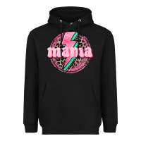 Black Mama leopard background Mother's Day Heavyweight Hoodie - CowGirlArtShop