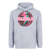Heather Grey Mama leopard background Mother's Day Heavyweight Hoodie - CowGirlArtShop