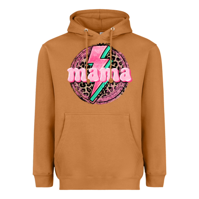 Mama Leopard Background Mother's Day Heavyweight Hoodie by CowGirlArtShop | Teevron
