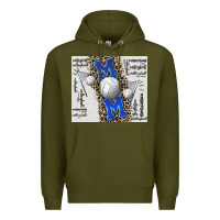 Army Green volleyball mom blue mother's day Premium Hoodie - CowGirlArtShop