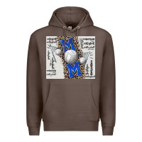 Coffee volleyball mom blue mother's day Premium Hoodie - CowGirlArtShop