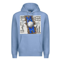 Volleyball Mom Blue Mother's Day Premium Hoodie | Teevron