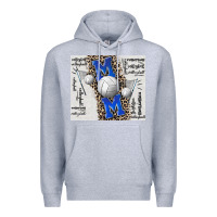 Heather Grey volleyball mom blue mother's day Premium Hoodie - CowGirlArtShop