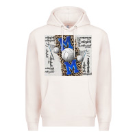 Pale Pink volleyball mom blue mother's day Premium Hoodie - CowGirlArtShop