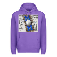 Purple volleyball mom blue mother's day Premium Hoodie - CowGirlArtShop