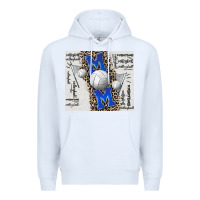 White volleyball mom blue mother's day Premium Hoodie - CowGirlArtShop