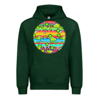 Forest Green hispanic heritage month round earrings 3 Urban Hoodie - BundleAndBundleShop