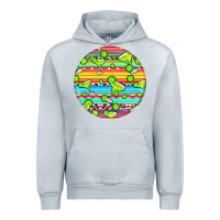 Heather Grey hispanic heritage month round earrings 3 Urban Hoodie - BundleAndBundleShop