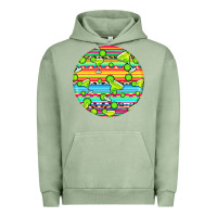 Pigment Oil Green hispanic heritage month round earrings 3 Urban Hoodie - BundleAndBundleShop