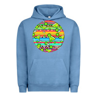Pigment Pebble Blue hispanic heritage month round earrings 3 Urban Hoodie - BundleAndBundleShop