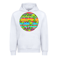 White hispanic heritage month round earrings 3 Urban Hoodie - BundleAndBundleShop
