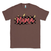 Chestnut checkered mama Classic Tee - MaliasSmallBusiness