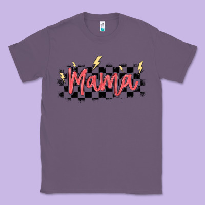 Checkered Mama Classic Tee Designed By Maliassmallbusiness