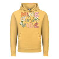 Vintage Mustard nine is a vibe Vintage Hoodie - MaliasSmallBusiness