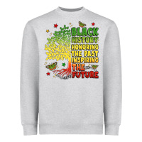 Heather Grey title black history celebration Heavyweight Sweatshirt - LillyAllenDesigns