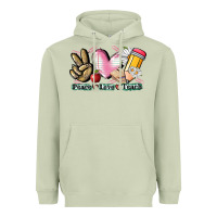 Matcha Peace love teach Heavyweight Hoodie - CowGirlArtShop