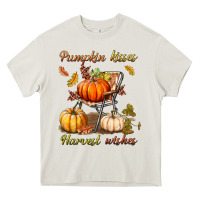 Cream pumpkin kisses harvest wishes Heavy Core Tee - BundleAndBundleShop