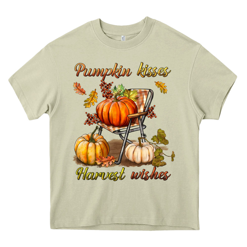 Pumpkin Kisses Harvest Wishes Heavy Core Tee by BundleAndBundleShop | Teevron