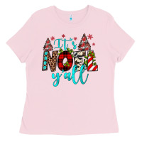 Bubblegum Pink it's noel y'all Ladies Tee - JahusDesignShop
