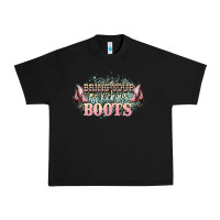 Black bring your ass kicking boots Urban Heavy Tee - NancyCooperArtShop
