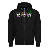 Black Halloween spooky Mama Zipper Hoodie - NancyCooperArtShop