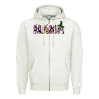 Oatmeal Heather Halloween spooky Mama Zipper Hoodie - NancyCooperArtShop