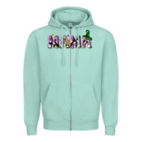 Seafoam Halloween spooky Mama Zipper Hoodie - NancyCooperArtShop