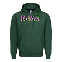 Sports Green Halloween spooky Mama Zipper Hoodie - NancyCooperArtShop
