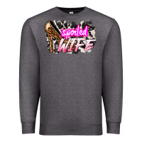 Charcoal Heather Spoiled wife Mother's Day Premium Sweatshirt - HowdyJamesFarm