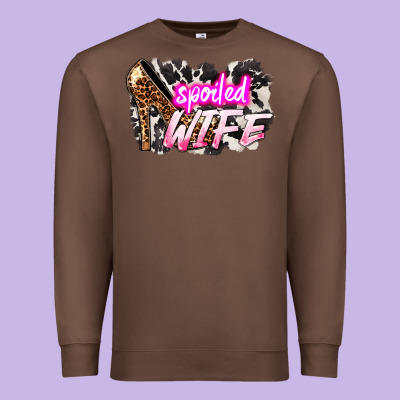 Spoiled Wife Mother's Day Premium Sweatshirt Designed By Howdyjamesfarm