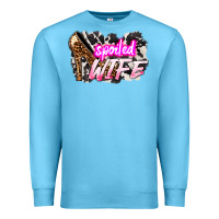 Ocean Blue Spoiled wife Mother's Day Premium Sweatshirt - HowdyJamesFarm