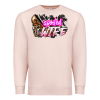 Pale Pink Spoiled wife Mother's Day Premium Sweatshirt - HowdyJamesFarm