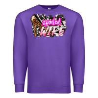 Purple Spoiled wife Mother's Day Premium Sweatshirt - HowdyJamesFarm