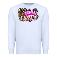 White Spoiled wife Mother's Day Premium Sweatshirt - HowdyJamesFarm